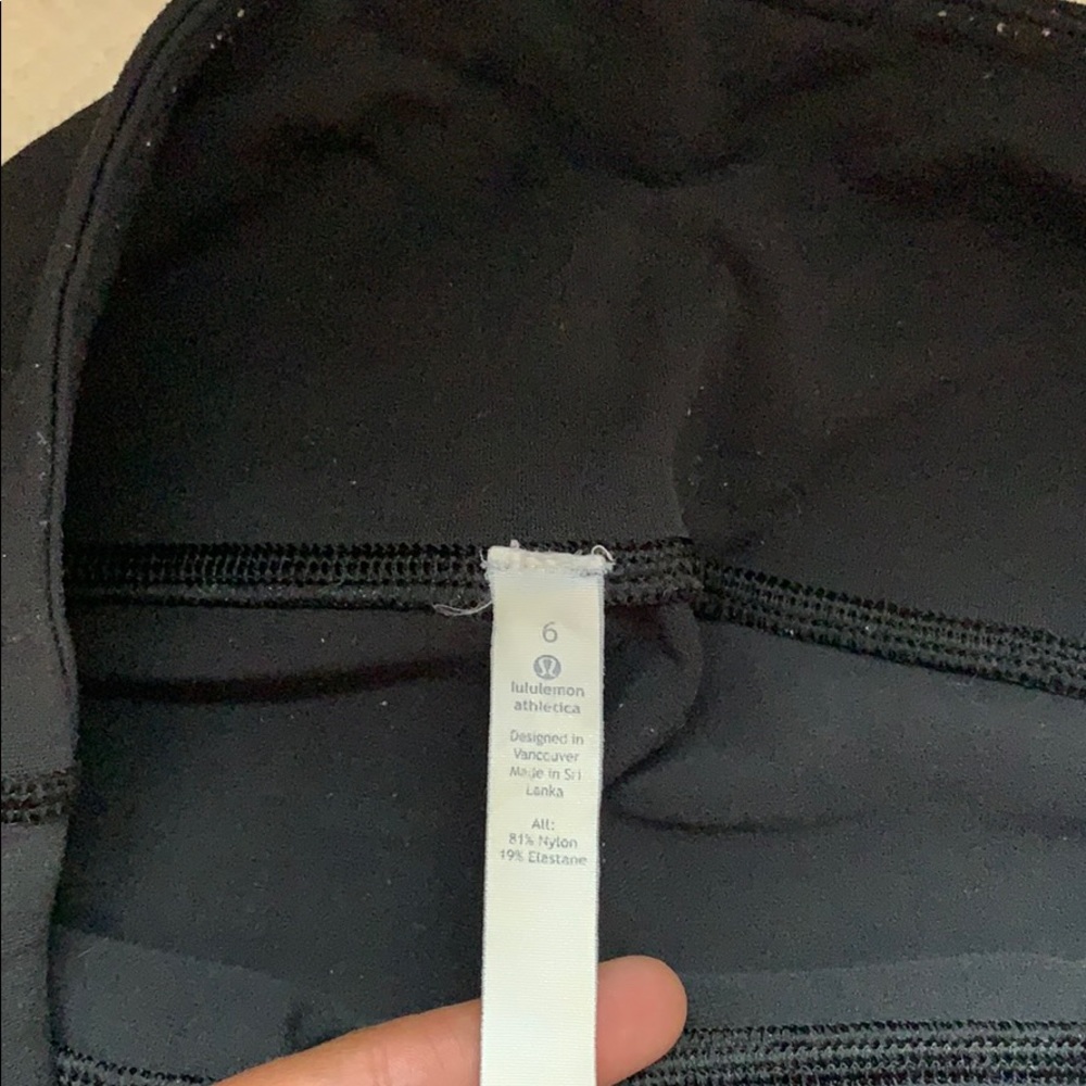 Lululemon Black cropped leggings